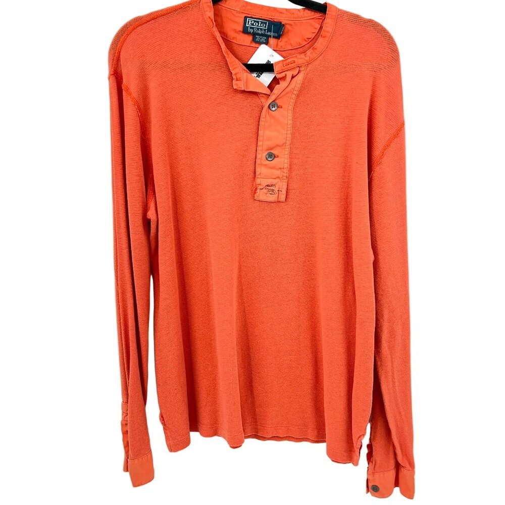 Vintage Polo Ralph Lauren Cotton Linen Long Sleeves Top